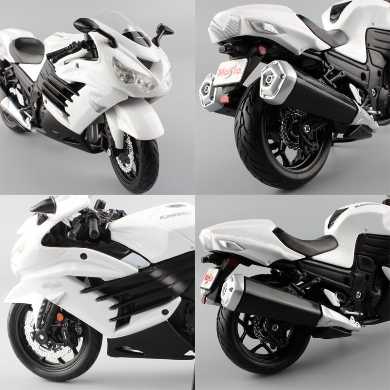 1:12 scale maisto miniatures Kawasaki Ninja ZX-14 14R ZZR1400 metal diecast models sport motorbike bike motorcycle toys for kids