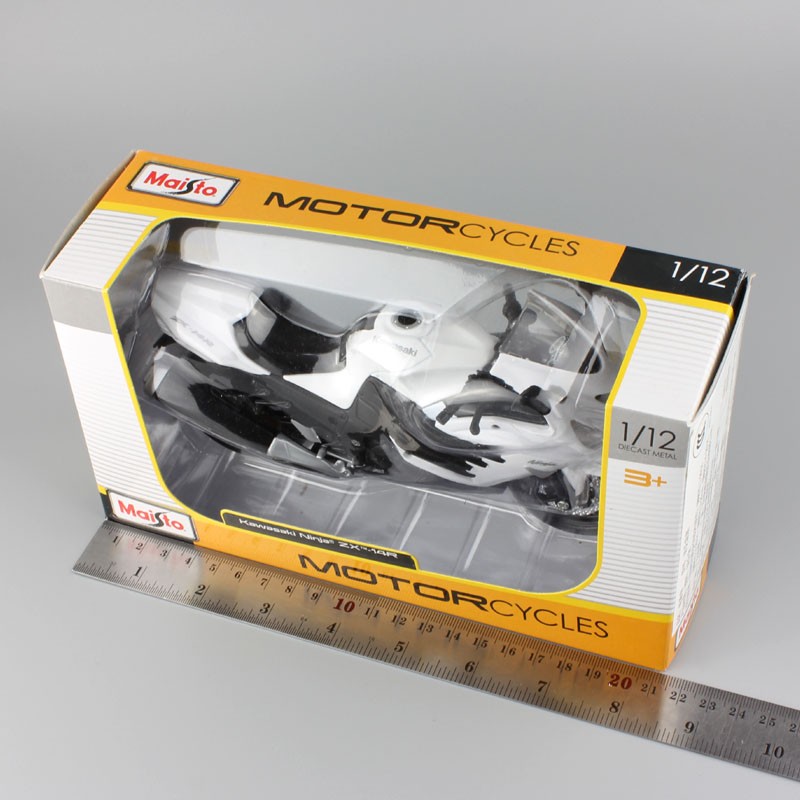 1:12 scale maisto miniatures Kawasaki Ninja ZX-14 14R ZZR1400 metal diecast models sport motorbike bike motorcycle toys for kids