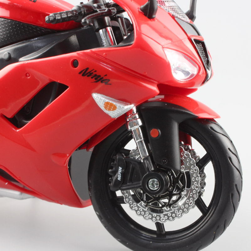 Masito 1/12 scales classics Kawasaki Ninja ZX-6R Diecasts & Toy Vehicles sports race model motorcycle moto bikes toy kids gifts