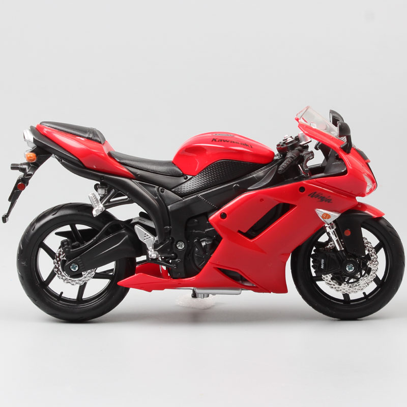 Masito 1/12 scales classics Kawasaki Ninja ZX-6R Diecasts & Toy Vehicles sports race model motorcycle moto bikes toy kids gifts