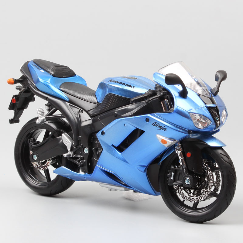 Masito 1/12 scales classics Kawasaki Ninja ZX-6R Diecasts & Toy Vehicles sports race model motorcycle moto bikes toy kids gifts