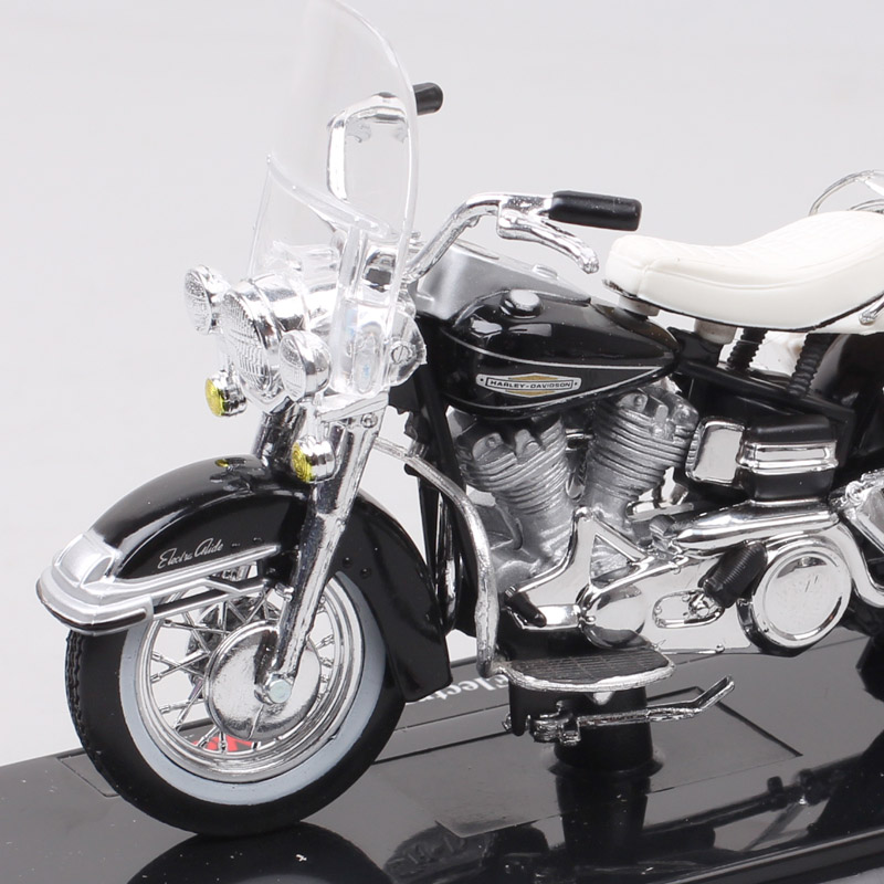 Children's 1:18 Scale Maisto Retro 1968 FLH Electra Glide Touring Bike Diecast Vehicle Motorcycle Model Moto Toy For Collectible