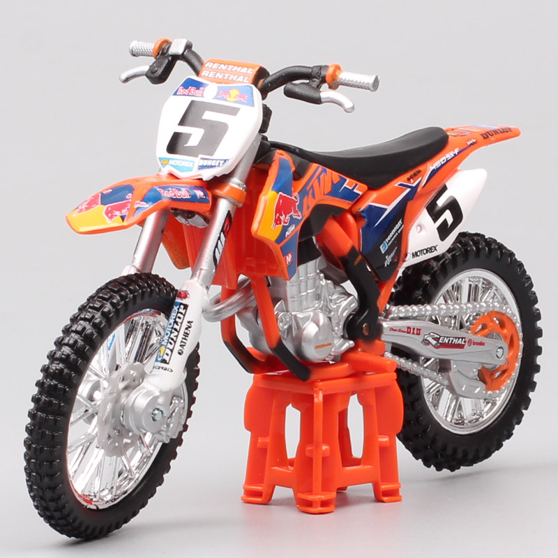 1:18 Scale Bburago 450 SX-F SXF 2014 No.5 Ryan Dungey GP Racing Motocross Enduro Motorcycle Diecast Model Off Road Dirt Bike Toy