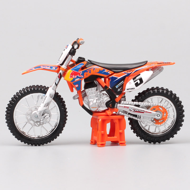 1:18 Scale Bburago 450 SX-F SXF 2014 No.5 Ryan Dungey GP Racing Motocross Enduro Motorcycle Diecast Model Off Road Dirt Bike Toy