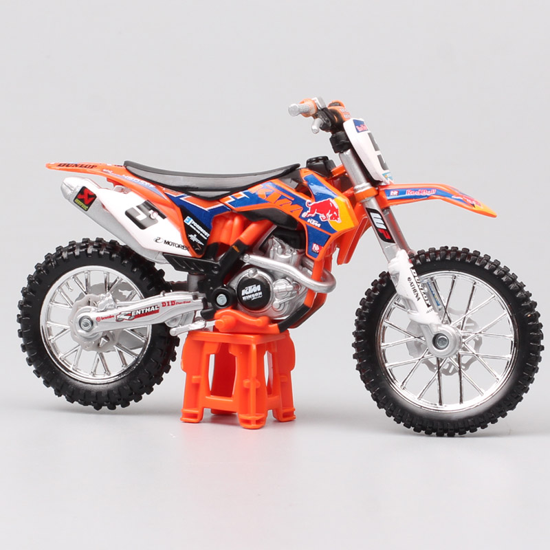 1:18 Scale Bburago 450 SX-F SXF 2014 No.5 Ryan Dungey GP Racing Motocross Enduro Motorcycle Diecast Model Off Road Dirt Bike Toy