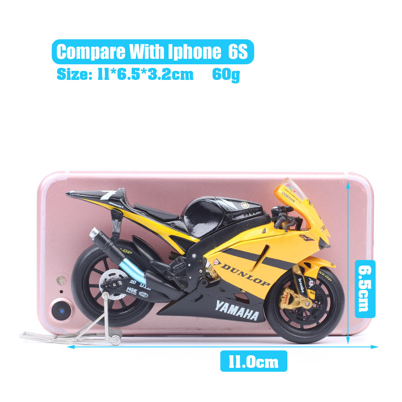 1/18 Scale Yamaha YZR M1 2006 Rider #7 Carlos Checa GP Racing Motorcycle Diecast Moto Bike Model Toy Vehicles Guiloy Collectible 1/18 Scale Yamaha YZR M1 2006 Rider #7 Carlos Checa GP Racing Motorcycle Diecast Moto Bike Model Toy Vehicles Guiloy Collectible