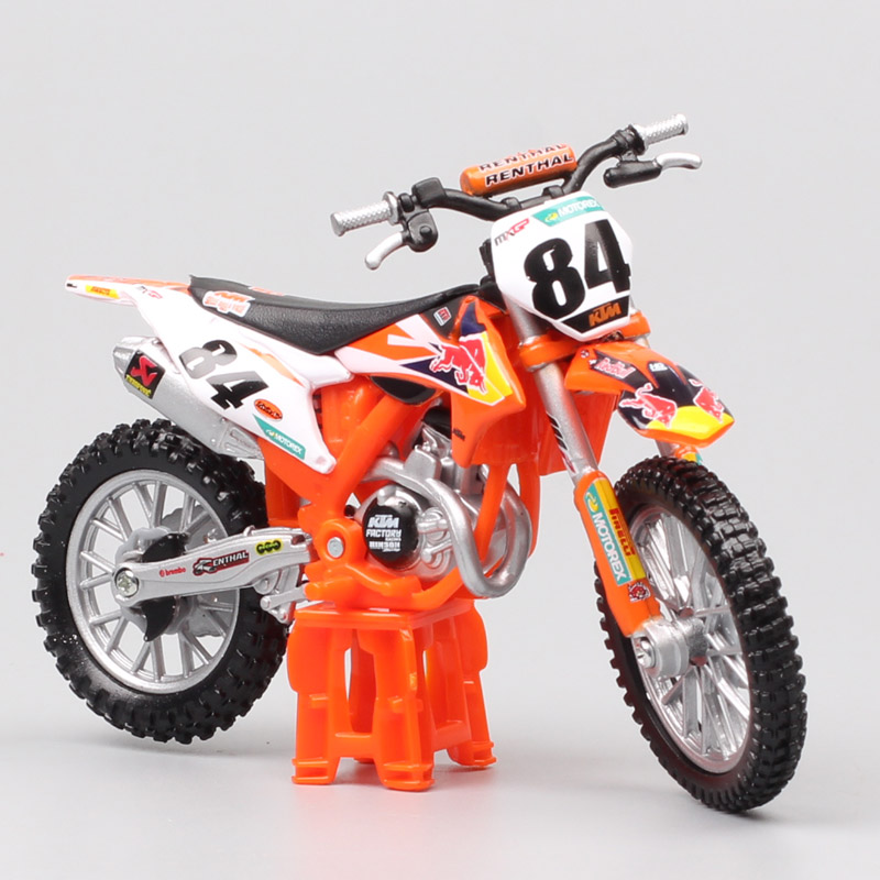 Kids 1/18 Scale 2018 Bburago 450 SX-F SXF Factory Racing No#84 Jeffrey Herlings MXGP Motocross Bike Diecast Motorcycle Toy Model Kids 1/18 Scale 2018 Bburago 450 SX-F SXF Factory Racing No#84 Jeffrey Herlings MXGP Motocross Bike Diecast Motorcycle Toy Model