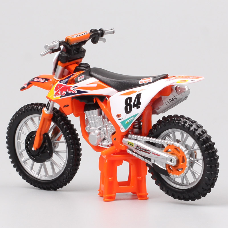 Kids 1/18 Scale 2018 Bburago 450 SX-F SXF Factory Racing No#84 Jeffrey Herlings MXGP Motocross Bike Diecast Motorcycle Toy Model Kids 1/18 Scale 2018 Bburago 450 SX-F SXF Factory Racing No#84 Jeffrey Herlings MXGP Motocross Bike Diecast Motorcycle Toy Model