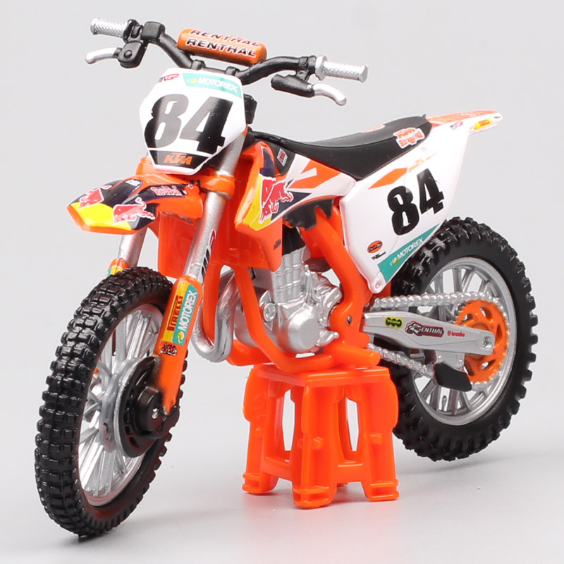 Kids 1/18 Scale 2018 Bburago 450 SX-F SXF Factory Racing No#84 Jeffrey Herlings MXGP Motocross Bike Diecast Motorcycle Toy Model Kids 1/18 Scale 2018 Bburago 450 SX-F SXF Factory Racing No#84 Jeffrey Herlings MXGP Motocross Bike Diecast Motorcycle Toy Model