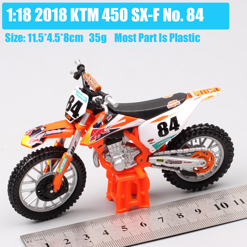 Kids 1/18 Scale 2018 Bburago 450 SX-F SXF Factory Racing No#84 Jeffrey Herlings MXGP Motocross Bike Diecast Motorcycle Toy Model Kids 1/18 Scale 2018 Bburago 450 SX-F SXF Factory Racing No#84 Jeffrey Herlings MXGP Motocross Bike Diecast Motorcycle Toy Model