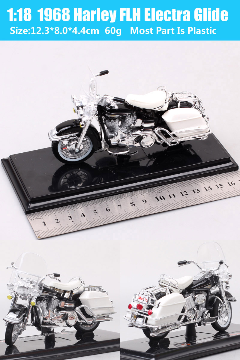 1/18 Scale Maisto FLHR Road King Diecast Model Street Bob Motorcycle Cruiser K Model Touring Night Train Bike Breakout Duo Toys