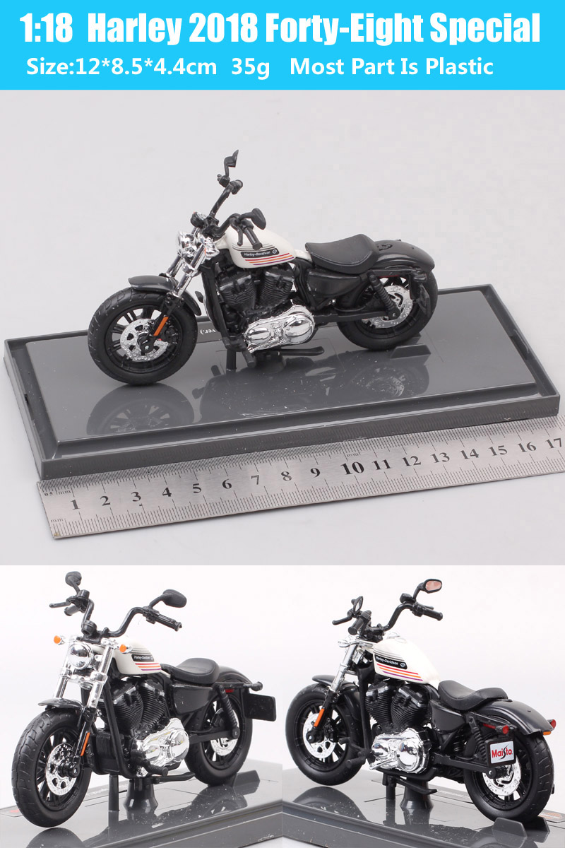 1/18 Scale Maisto FLHR Road King Diecast Model Street Bob Motorcycle Cruiser K Model Touring Night Train Bike Breakout Duo Toys