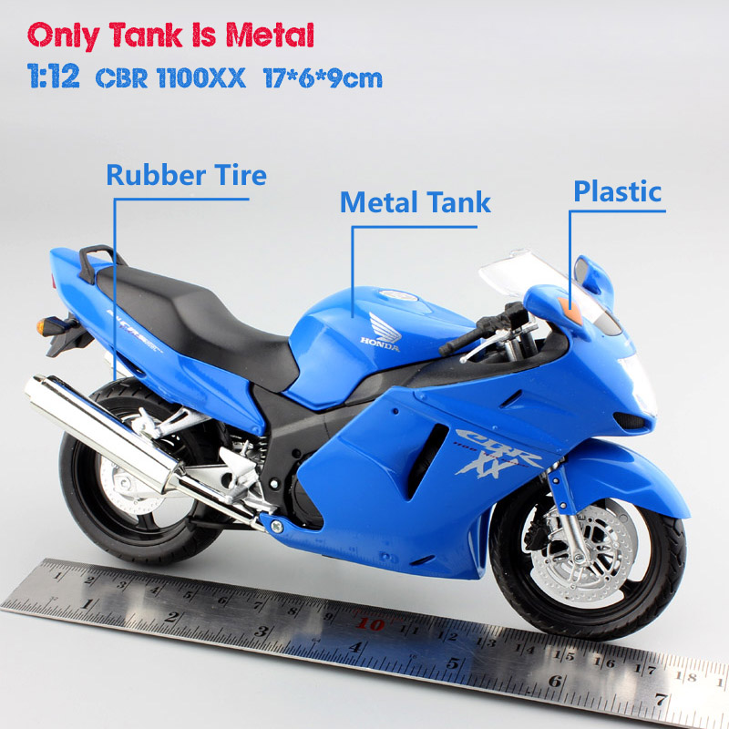 1:12 scale automaxx kids Motorcycle Honda CBR 1100XX CBR1100XX Sport Super Blackbird Diecast motor bike models race toy Vehicles