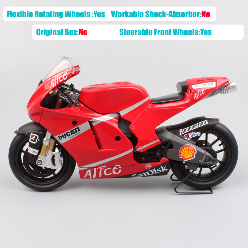 1:12 Newray Moto 2008 moto racing bike ducati Desmosedici GP8 No.33 Marco Melandri Scale Vehicle motorcycle GP Diecast model toy