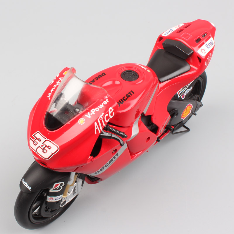 1:12 Newray Moto 2008 moto racing bike ducati Desmosedici GP8 No.33 Marco Melandri Scale Vehicle motorcycle GP Diecast model toy