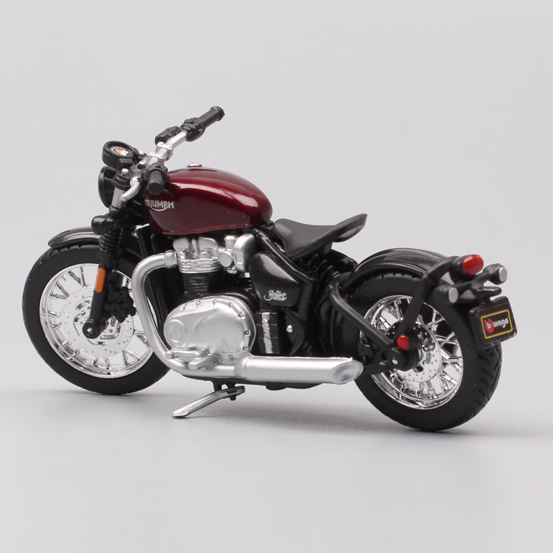 1:18 scale mini bburago Triumph Bonneville Bobber cruiser motorcycle Diecasts & Toy Vehicles toy tour bike gifts for Collectible