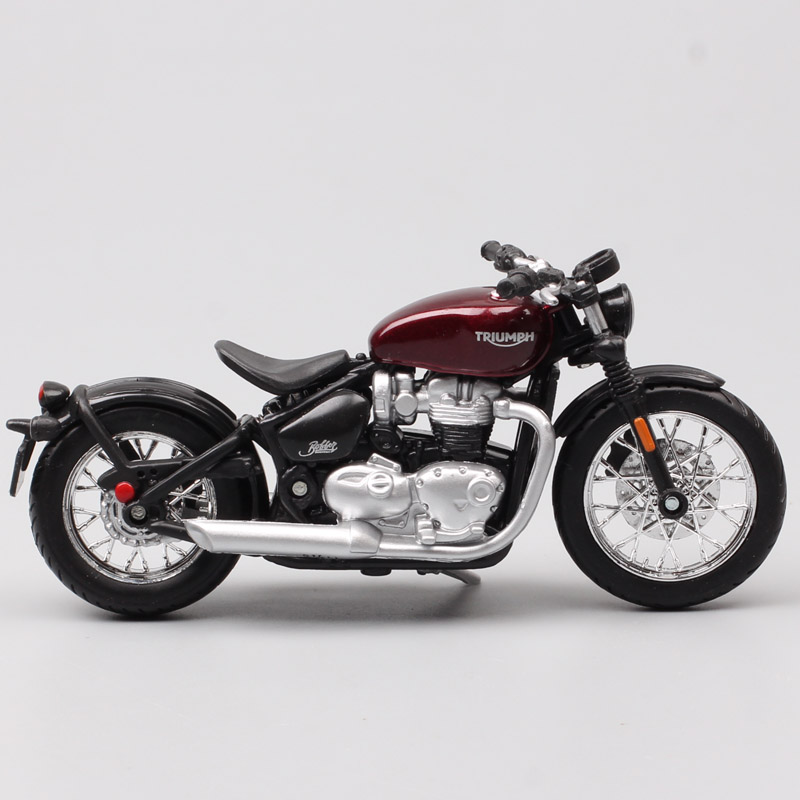 1:18 scale mini bburago Triumph Bonneville Bobber cruiser motorcycle Diecasts & Toy Vehicles toy tour bike gifts for Collectible