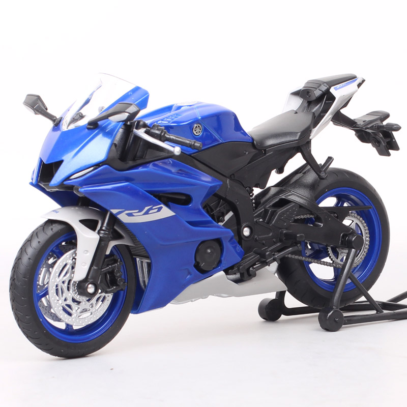 1:12 Scale Welly 2020 Yamaha YZF-R6 R6 Motorcycle Vehicle Racing Motorbike Model Toy Supersport Of Boy Children's Gift Miniature
