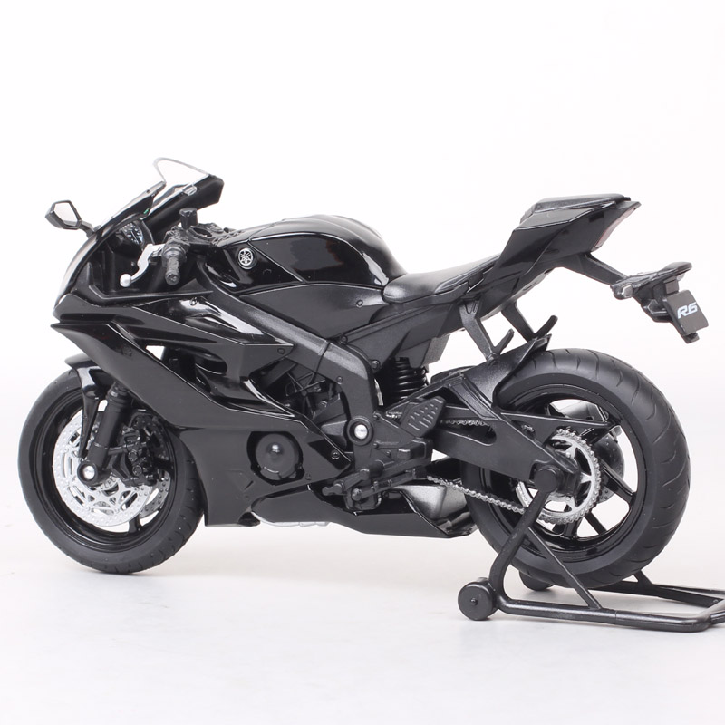 1:12 Scale Welly 2020 Yamaha YZF-R6 R6 Motorcycle Vehicle Racing Motorbike Model Toy Supersport Of Boy Children's Gift Miniature