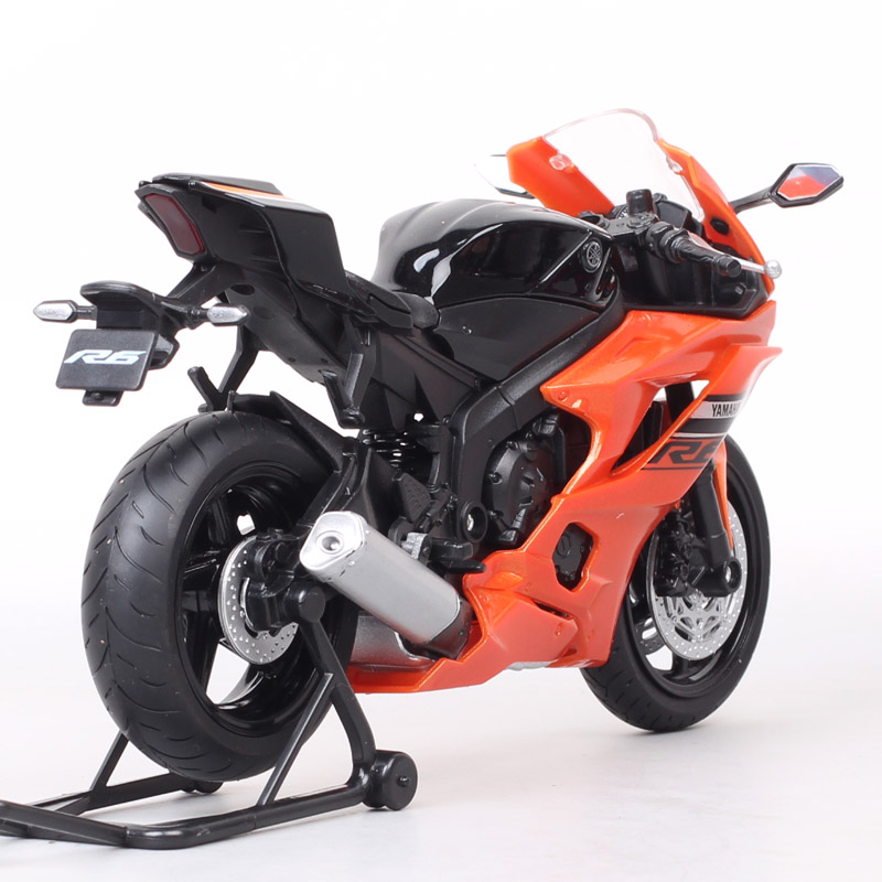 1:12 Scale Welly 2020 Yamaha YZF-R6 R6 Motorcycle Vehicle Racing Motorbike Model Toy Supersport Of Boy Children's Gift Miniature