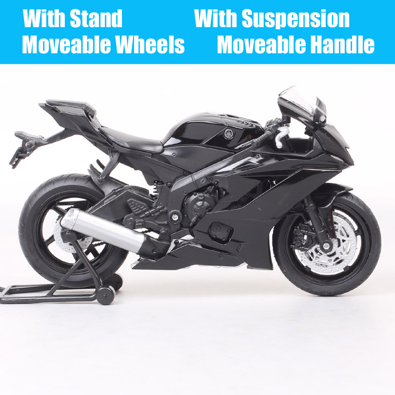 1:12 Scale Welly 2020 Yamaha YZF-R6 R6 Motorcycle Vehicle Racing Motorbike Model Toy Supersport Of Boy Children's Gift Miniature