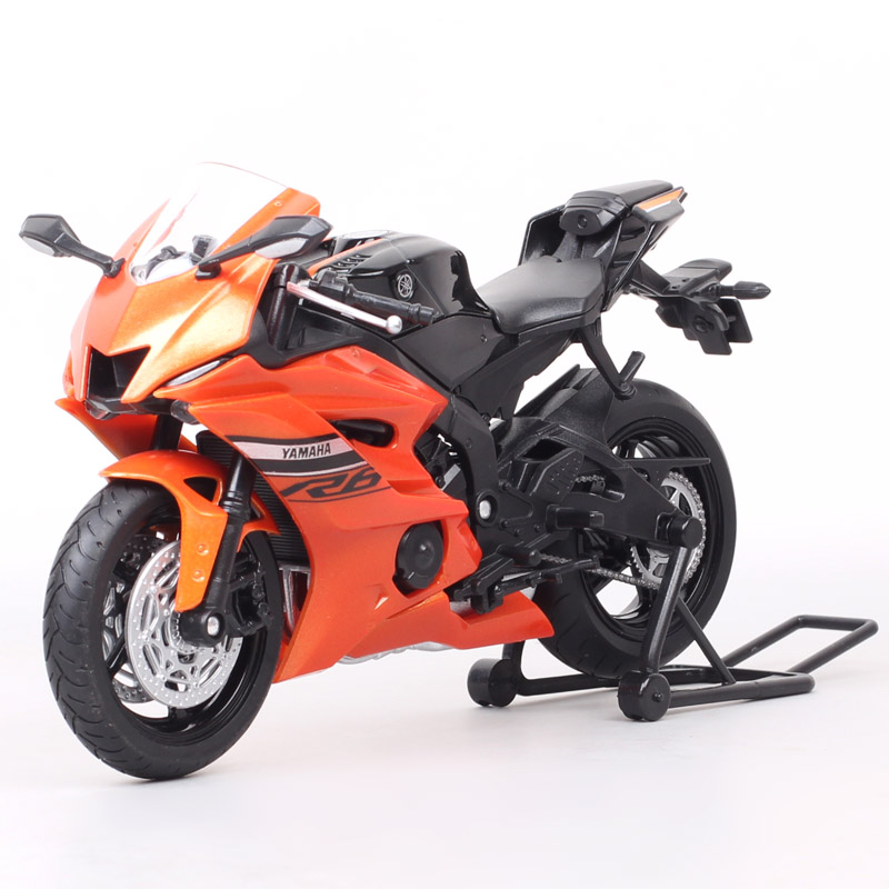 1:12 Scale Welly 2020 Yamaha YZF-R6 R6 Motorcycle Vehicle Racing Motorbike Model Toy Supersport Of Boy Children's Gift Miniature