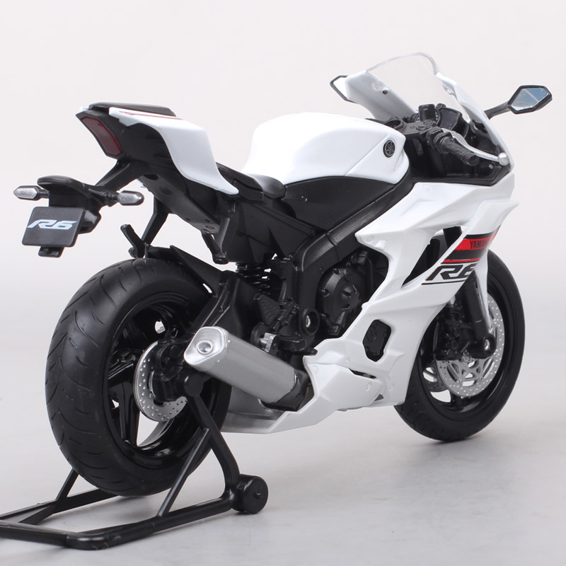 1:12 Scale Welly 2020 Yamaha YZF-R6 R6 Motorcycle Vehicle Racing Motorbike Model Toy Supersport Of Boy Children's Gift Miniature