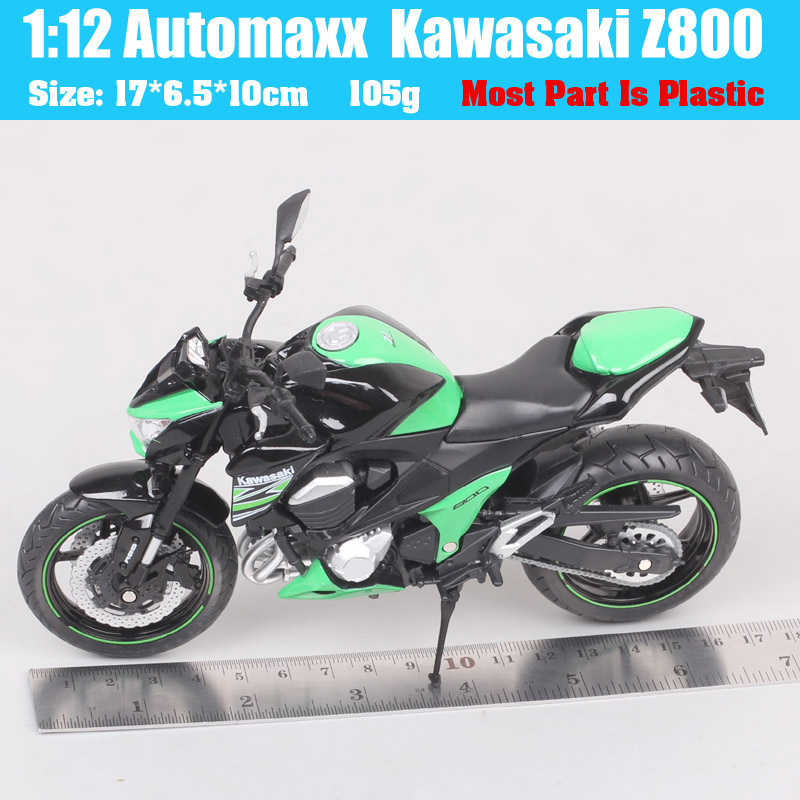 Automaxx 1:12 Scale Kawasaki Z800 Street Racing Bike Diecasts & Toy Vehicle Model Motorcycle Toy Replicas Gift Hobby Collection