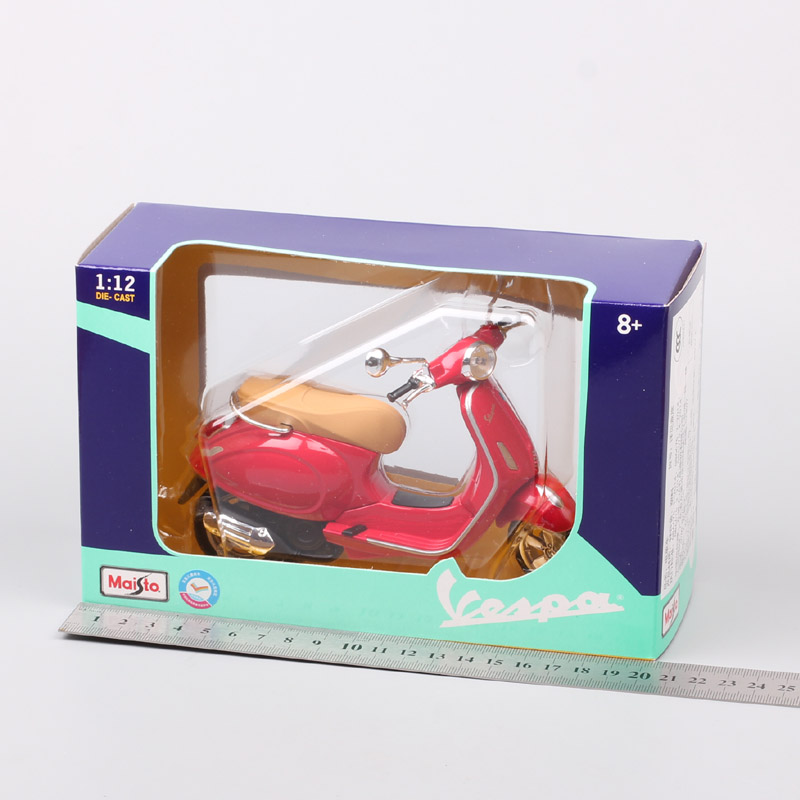 Children's 1/12 Maisto Pi&shy;ag&shy;gio vespa Primavera 150 scooter toy Motorcycle scales diecast model touring bike thumbnails vehicle