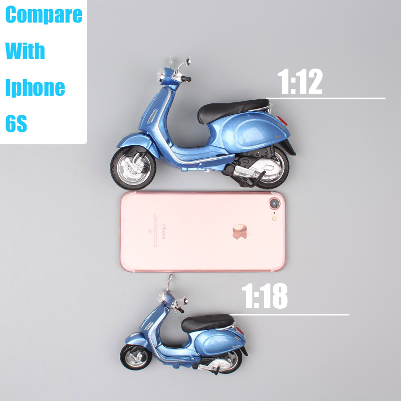 Children's 1/12 Maisto Pi&shy;ag&shy;gio vespa Primavera 150 scooter toy Motorcycle scales diecast model touring bike thumbnails vehicle