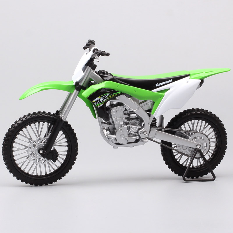 1:10 scale Welly Big Large Kawasaki KX 250F Motocross Enduro offroad racing dirt bike diecast model Vehicle motorcycle toy thumb