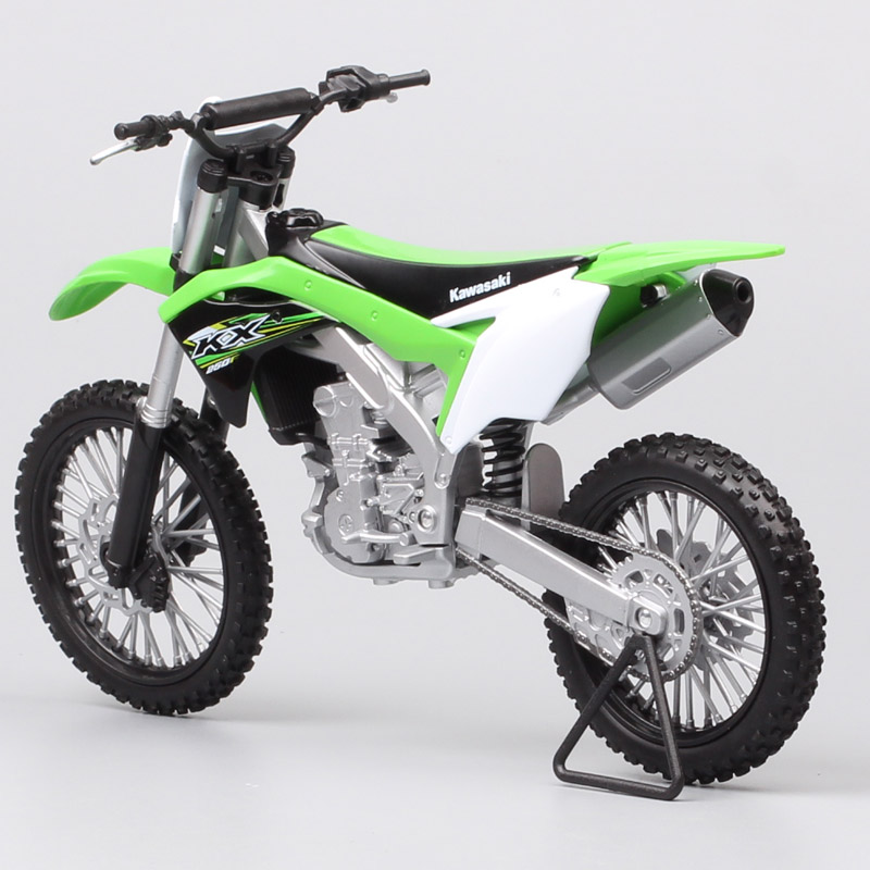 1:10 scale Welly Big Large Kawasaki KX 250F Motocross Enduro offroad racing dirt bike diecast model Vehicle motorcycle toy thumb