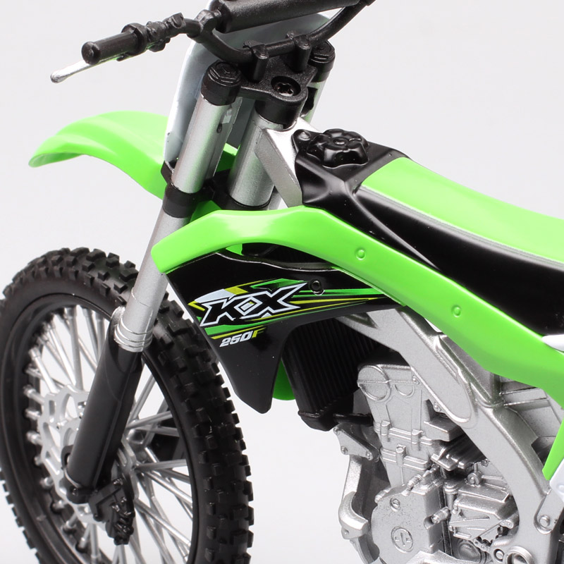 1:10 scale Welly Big Large Kawasaki KX 250F Motocross Enduro offroad racing dirt bike diecast model Vehicle motorcycle toy thumb