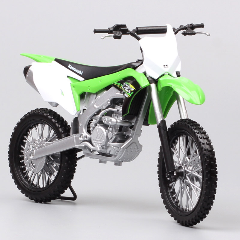 1:10 scale Welly Big Large Kawasaki KX 250F Motocross Enduro offroad racing dirt bike diecast model Vehicle motorcycle toy thumb