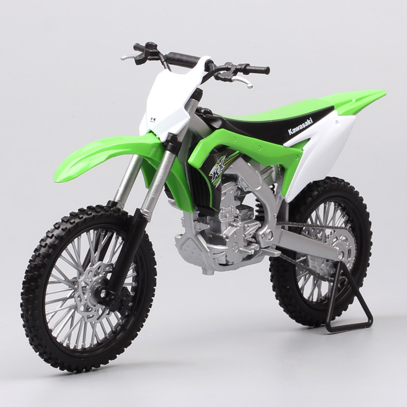 1:10 scale Welly Big Large Kawasaki KX 250F Motocross Enduro offroad racing dirt bike diecast model Vehicle motorcycle toy thumb