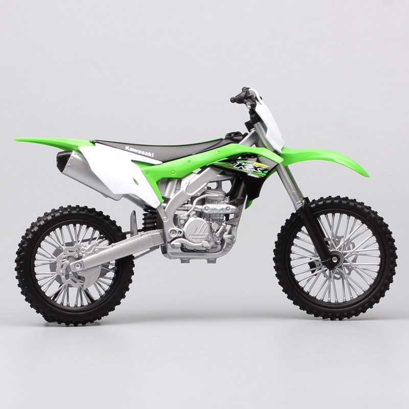 1:10 scale Welly Big Large Kawasaki KX 250F Motocross Enduro offroad racing dirt bike diecast model Vehicle motorcycle toy thumb