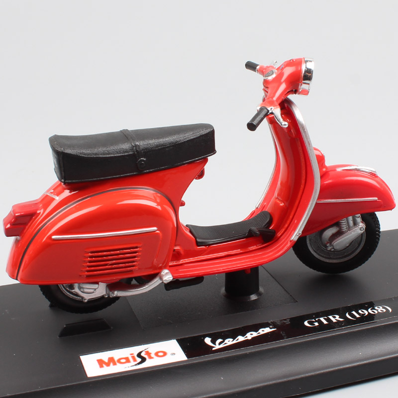 Kid 1/18 scale vintage maisto Piaggio Vespa GTR 1968 125 motor scooter motorcycle motorbike diecast toy model for boy collection