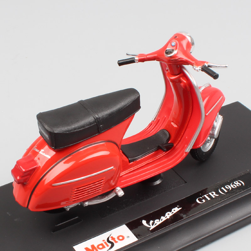 Kid 1/18 scale vintage maisto Piaggio Vespa GTR 1968 125 motor scooter motorcycle motorbike diecast toy model for boy collection