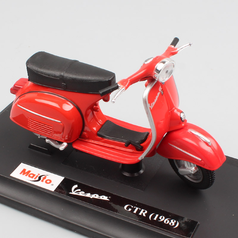 Kid 1/18 scale vintage maisto Piaggio Vespa GTR 1968 125 motor scooter motorcycle motorbike diecast toy model for boy collection