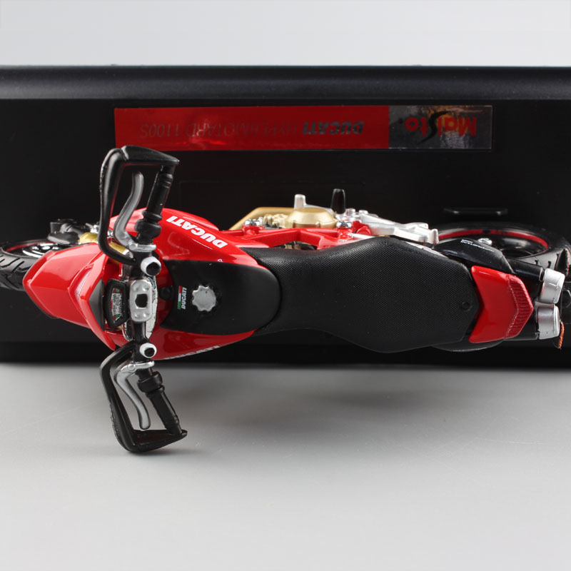 Maisto 1/18 Scale Ducati Hypermotard 1100S Motorcycle Street Race Bike Moto Diecasts & Toy Vehicles Modeling Toys For Boys Kids