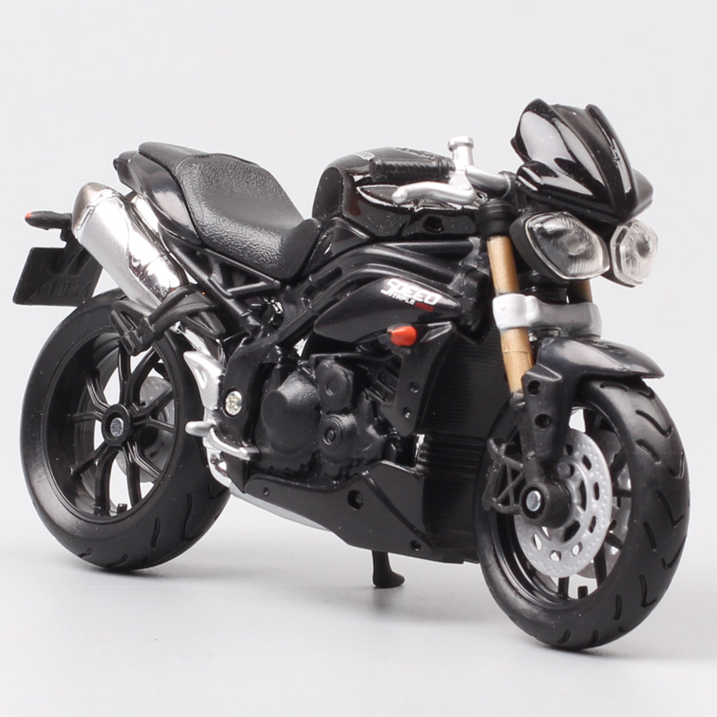 1/18 scale small bburago 2011 Triumph ST Speed Triple Tiger 1050 streetfighter sport bike motorcycle Diecasts Vehicles toy kids