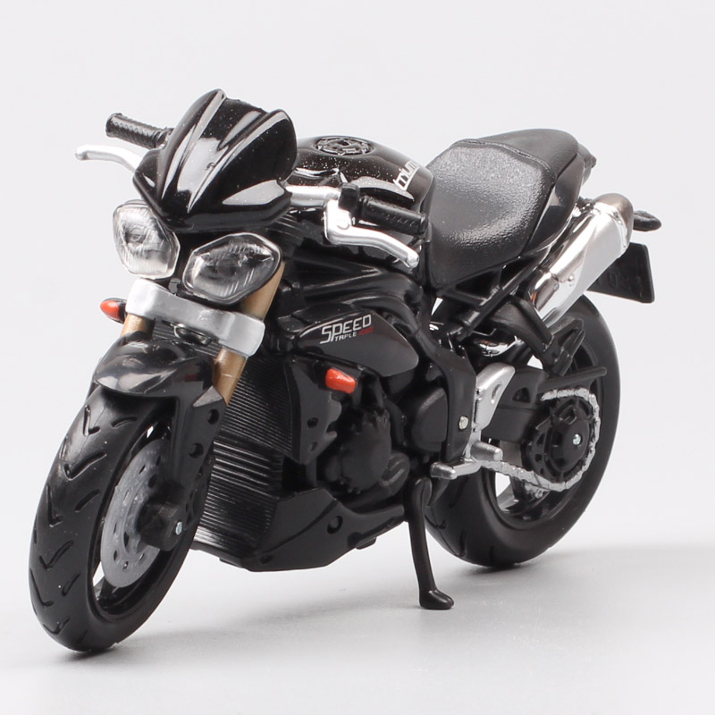 1/18 scale small bburago 2011 Triumph ST Speed Triple Tiger 1050 streetfighter sport bike motorcycle Diecasts Vehicles toy kids