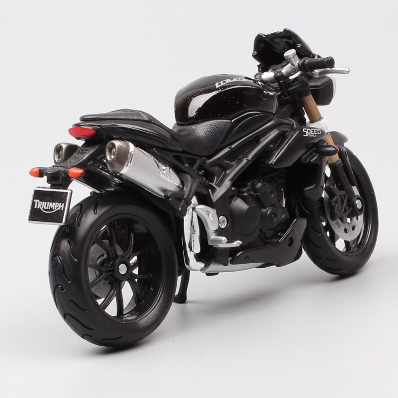 1/18 scale small bburago 2011 Triumph ST Speed Triple Tiger 1050 streetfighter sport bike motorcycle Diecasts Vehicles toy kids