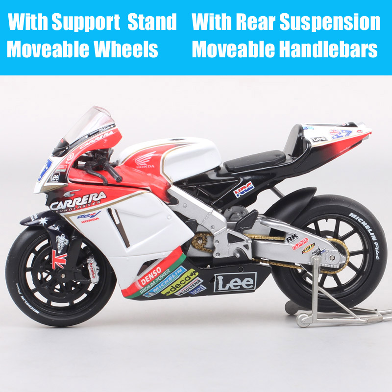 1:18 Scale Guiloy Honda RC211V Repsol #27 Rider Casey Stoner 2006 GP Motorcycle Model Diecast MotorBike Toy Vehicles Replicas 1:18 Scale Guiloy Honda RC211V Repsol #27 Rider Casey Stoner 2006 GP Motorcycle Model Diecast MotorBike Toy Vehicles Replicas