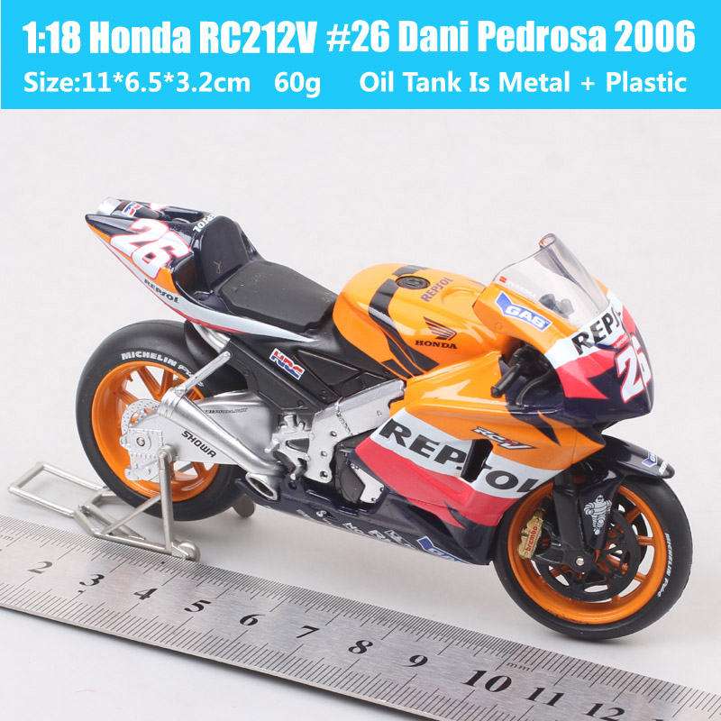 1:18 Scale Guiloy Honda RC211V Repsol #27 Rider Casey Stoner 2006 GP Motorcycle Model Diecast MotorBike Toy Vehicles Replicas 1:18 Scale Guiloy Honda RC211V Repsol #27 Rider Casey Stoner 2006 GP Motorcycle Model Diecast MotorBike Toy Vehicles Replicas