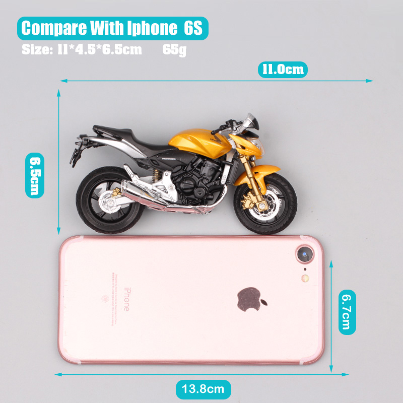 1:18 scale Mini Welly classic honda CB600F honret 599 motorcycle Diecasts Vehicles toy moto bike race for kid boys Replicas gift