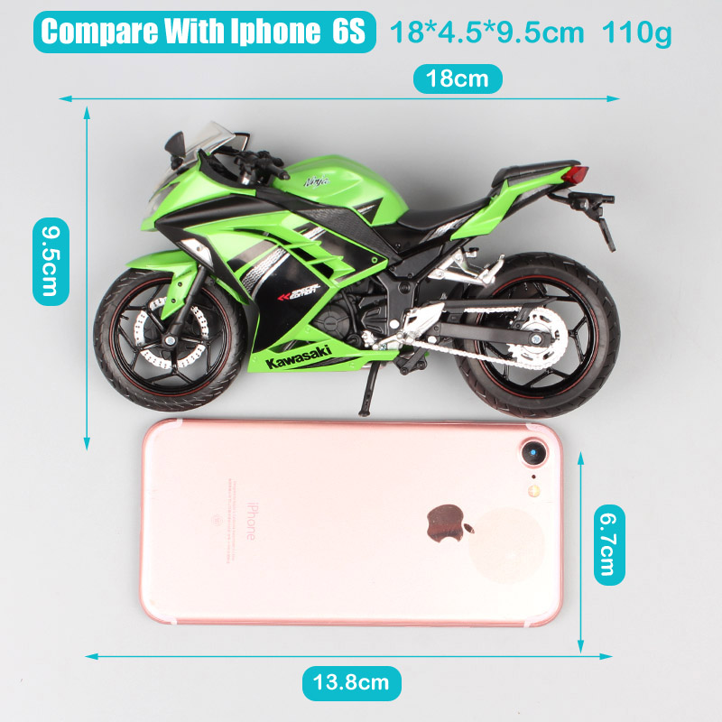 1/12 automaxx 2013 Kawasaki Ninja 250R SE 300 race scale Motorcycle toy sports bike Diecasts & Toy Vehicles models toys Replicas