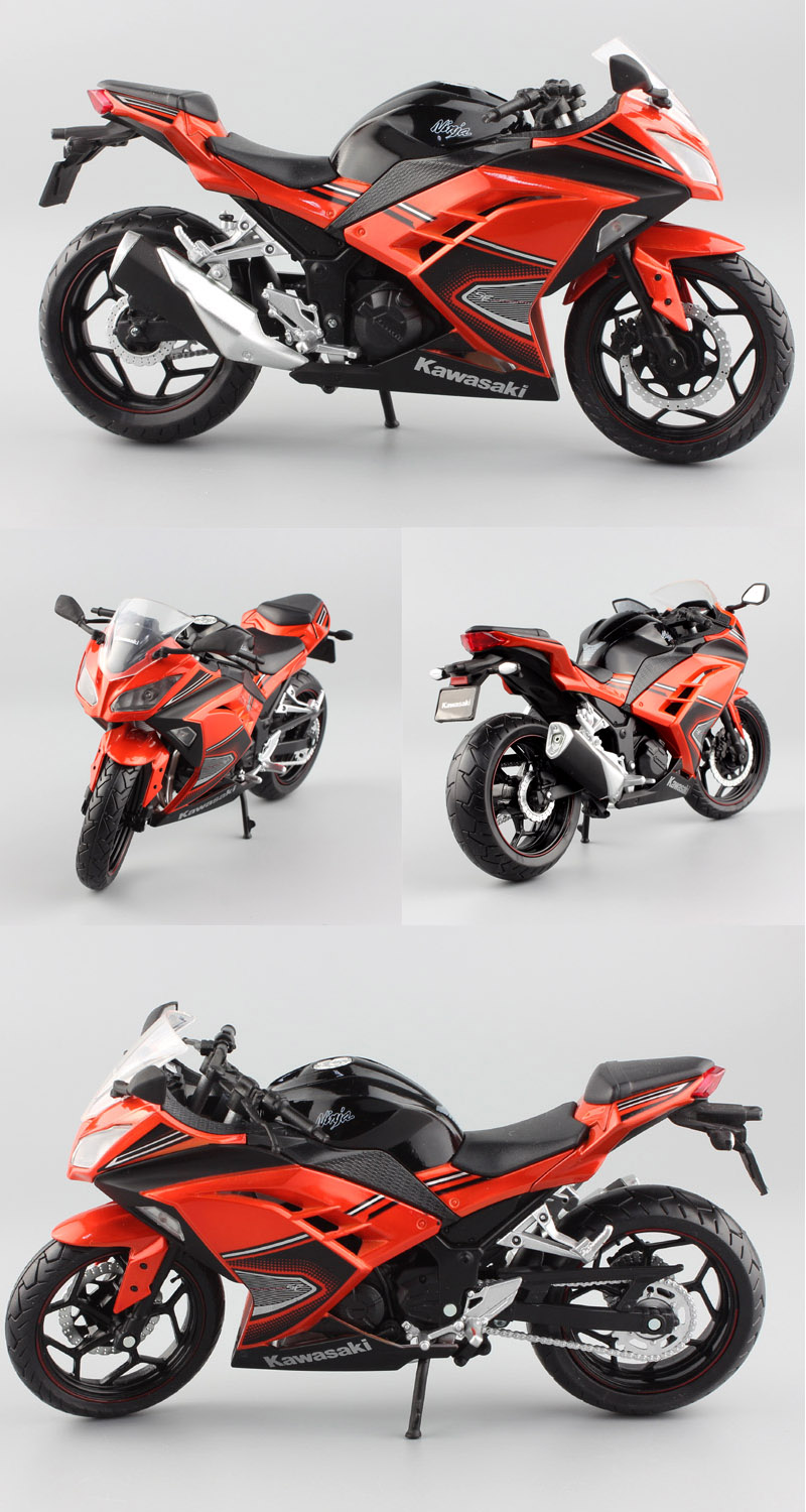 1/12 automaxx 2013 Kawasaki Ninja 250R SE 300 race scale Motorcycle toy sports bike Diecasts & Toy Vehicles models toys Replicas