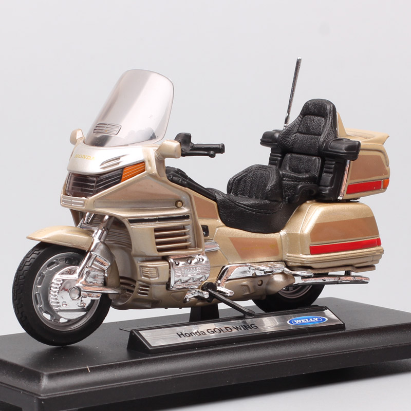 kids boys 1/18 scale mini Welly Honda Gold Wing touring motorcycle moto Diecasts & Toy Vehicles model thumbnails gift souvenir