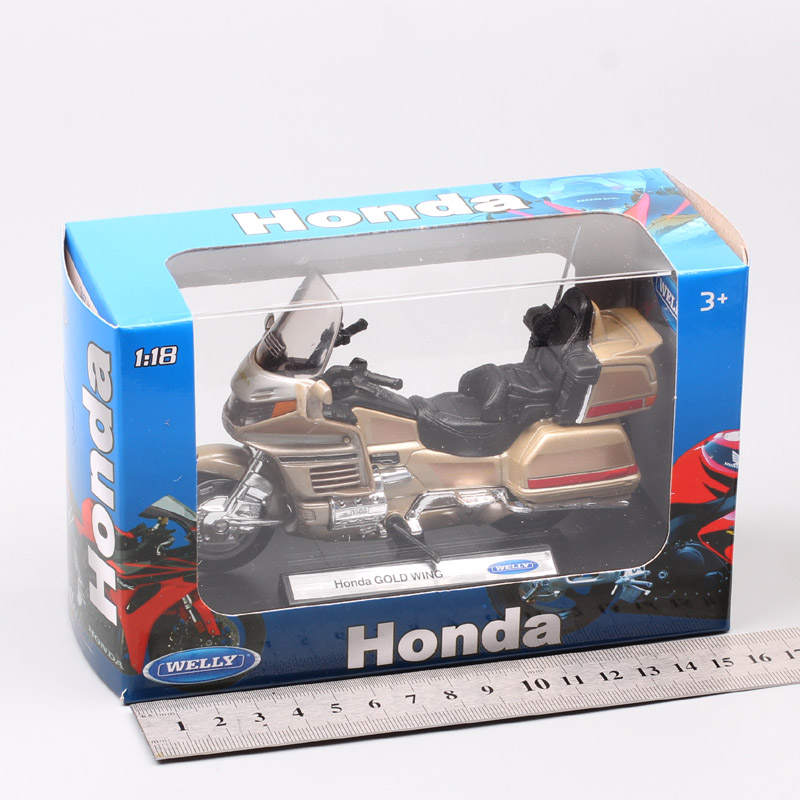 kids boys 1/18 scale mini Welly Honda Gold Wing touring motorcycle moto Diecasts & Toy Vehicles model thumbnails gift souvenir